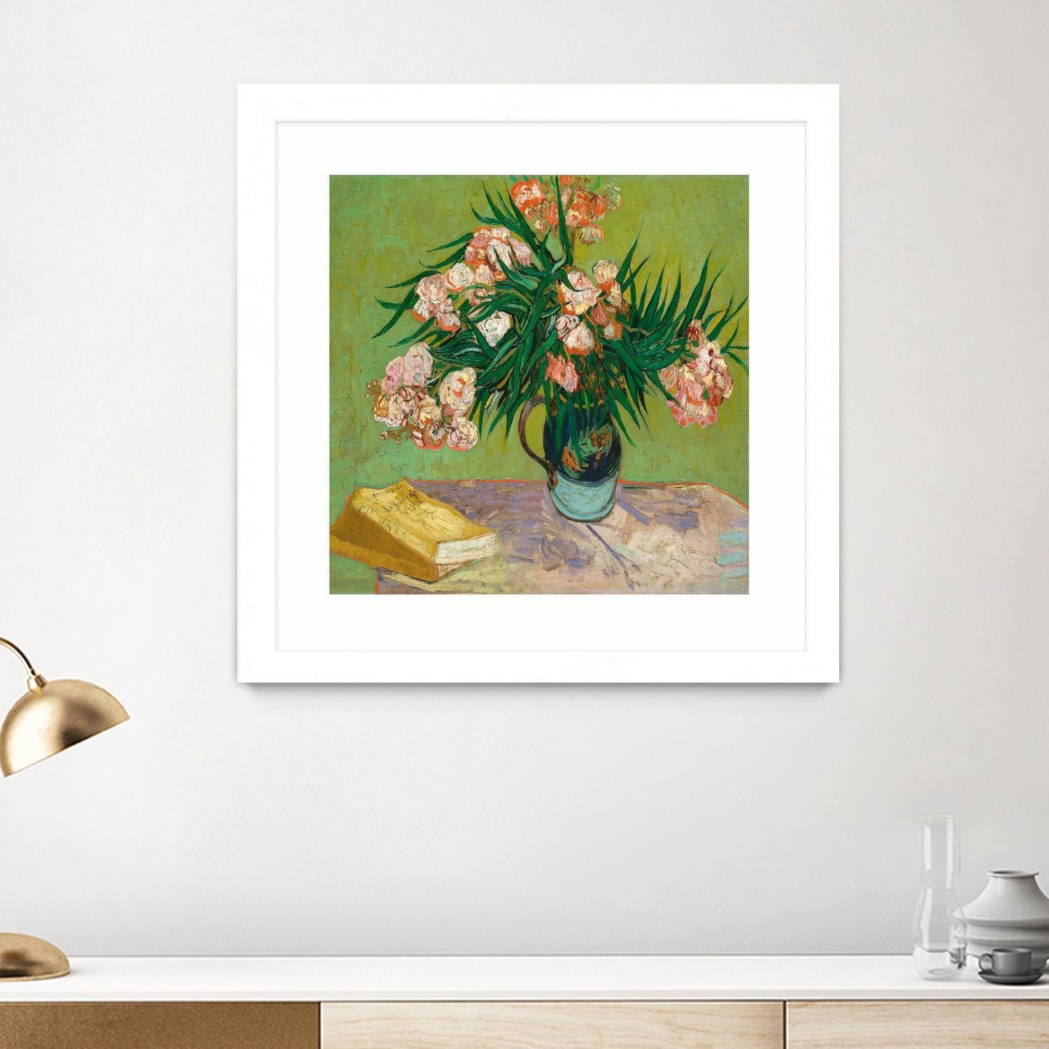 Oleanders, 1888 by Vincent Van Gogh on GIANT ART - multi floral/still life, museum, flowers, post-impressionism
