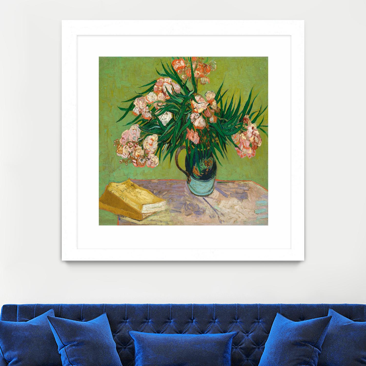 Oleanders, 1888 by Vincent Van Gogh on GIANT ART - multi floral/still life, museum, flowers, post-impressionism