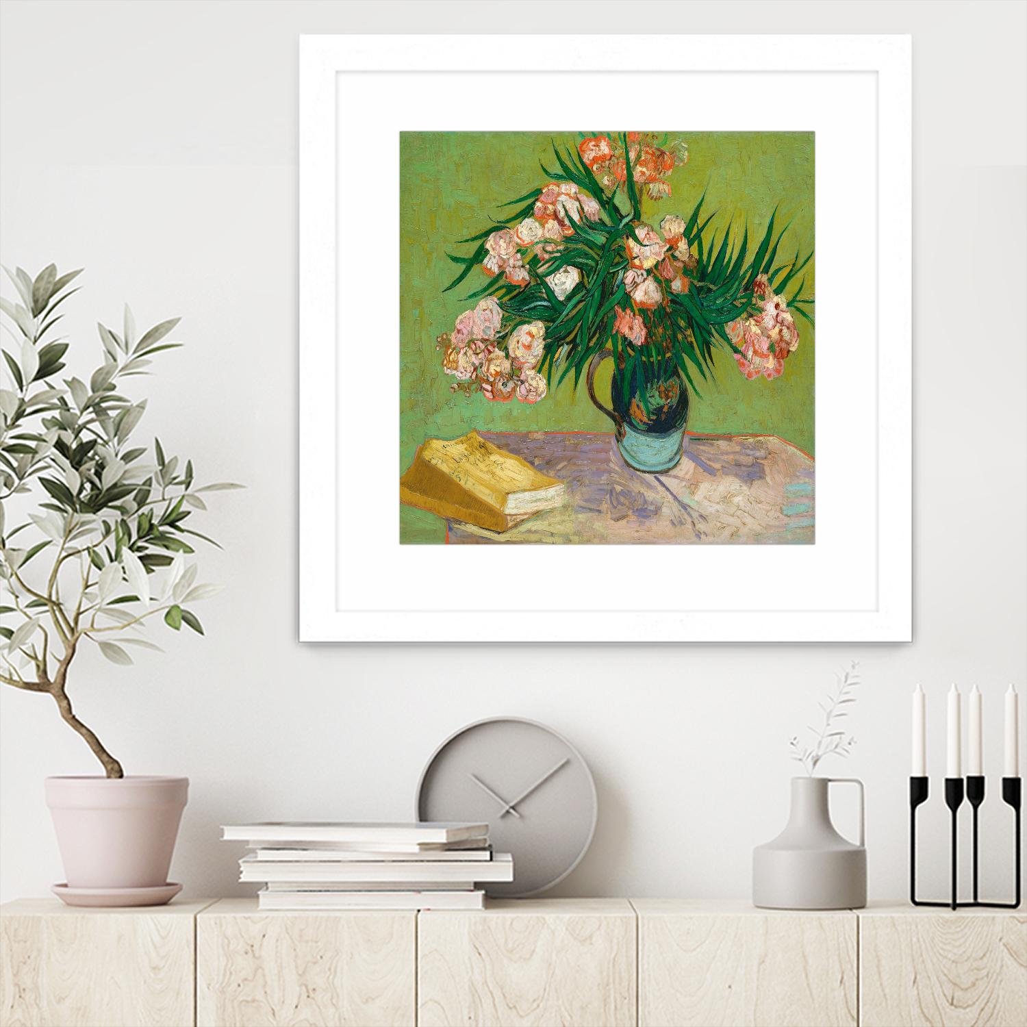 Oleanders, 1888 by Vincent Van Gogh on GIANT ART - multi floral/still life, museum, flowers, post-impressionism