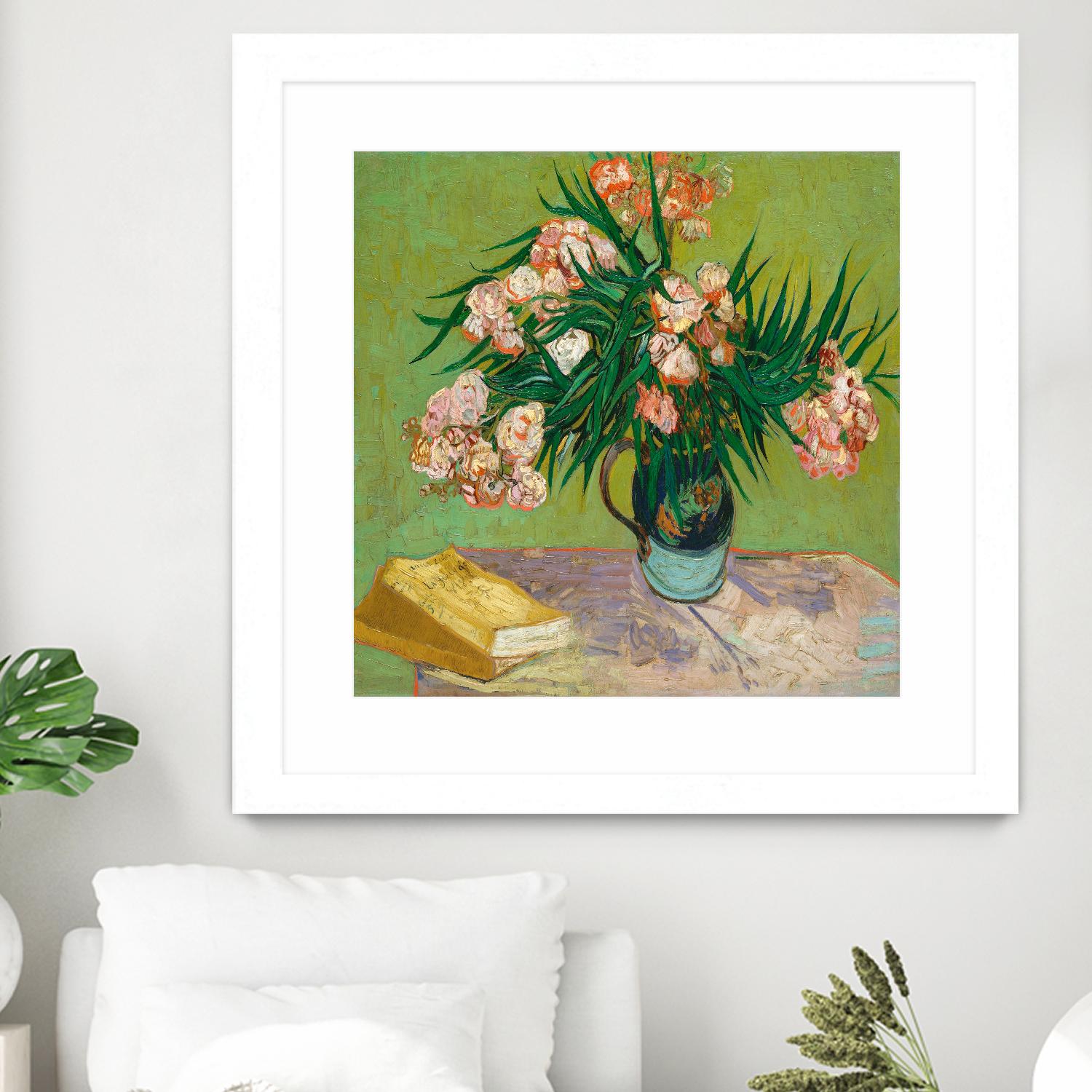 Oleanders, 1888 by Vincent Van Gogh on GIANT ART - multi floral/still life, museum, flowers, post-impressionism