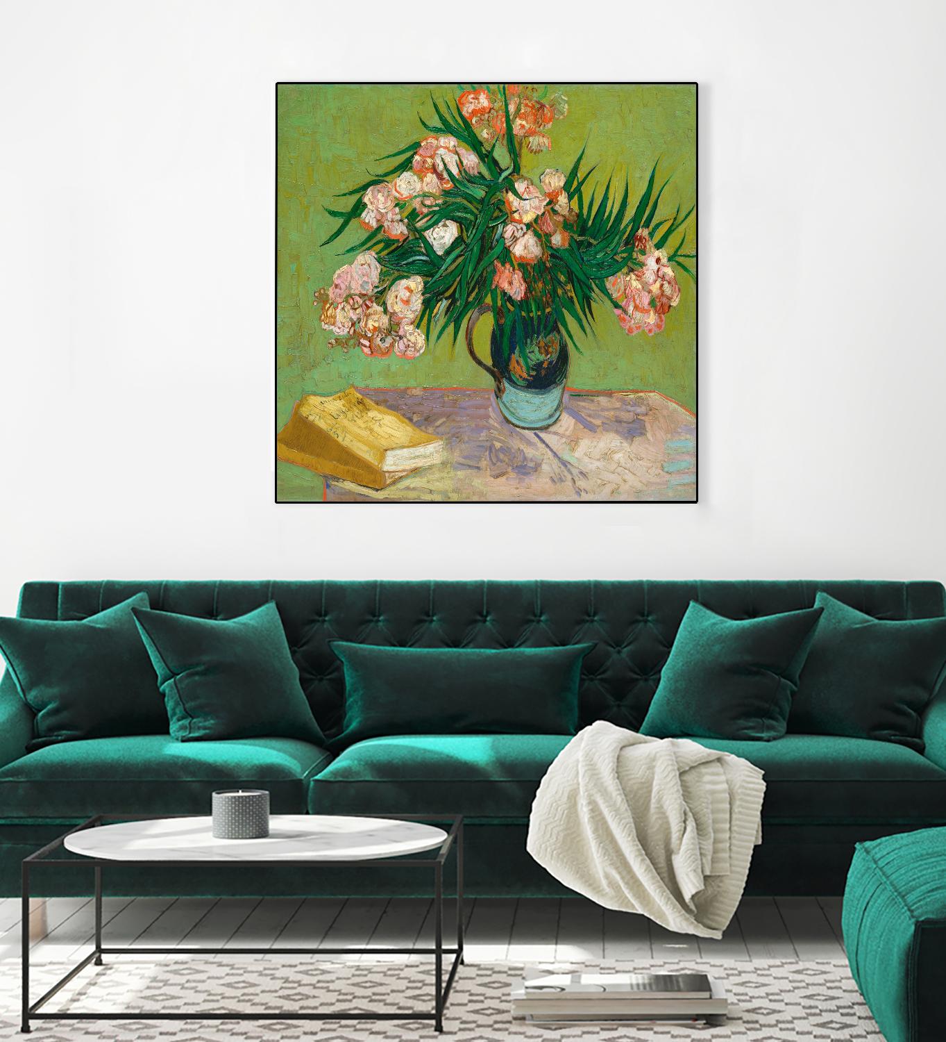 Oleanders, 1888 by Vincent Van Gogh on GIANT ART - multi floral/still life, museum, flowers, post-impressionism
