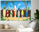Back to Back Champions by Scott Westmoreland on GIANT ART - beige tropical