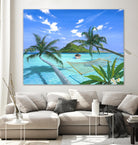 Furlough Day by Scott Westmoreland on GIANT ART - turquoise tropical