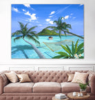 Furlough Day by Scott Westmoreland on GIANT ART - turquoise tropical