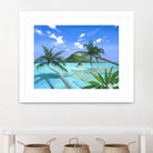 Furlough Day by Scott Westmoreland on GIANT ART - turquoise tropical