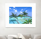 Furlough Day by Scott Westmoreland on GIANT ART - turquoise tropical