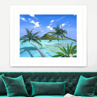Furlough Day by Scott Westmoreland on GIANT ART - turquoise tropical