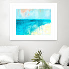 Coastal Blues 2 by Jan Weiss on GIANT ART - beige abstract