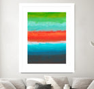 Night Coast Three by Jan Weiss on GIANT ART - red abstract