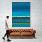 Night Coast One by Jan Weiss on GIANT ART - green abstract