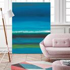 Night Coast One by Jan Weiss on GIANT ART - green abstract
