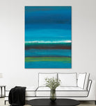 Night Coast One by Jan Weiss on GIANT ART - green abstract