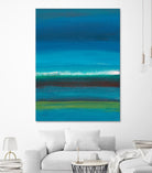 Night Coast One by Jan Weiss on GIANT ART - green abstract