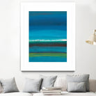 Night Coast One by Jan Weiss on GIANT ART - green abstract