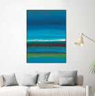 Night Coast One by Jan Weiss on GIANT ART - green abstract