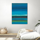 Night Coast One by Jan Weiss on GIANT ART - green abstract
