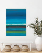 Night Coast One by Jan Weiss on GIANT ART - green abstract