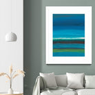 Night Coast One by Jan Weiss on GIANT ART - green abstract