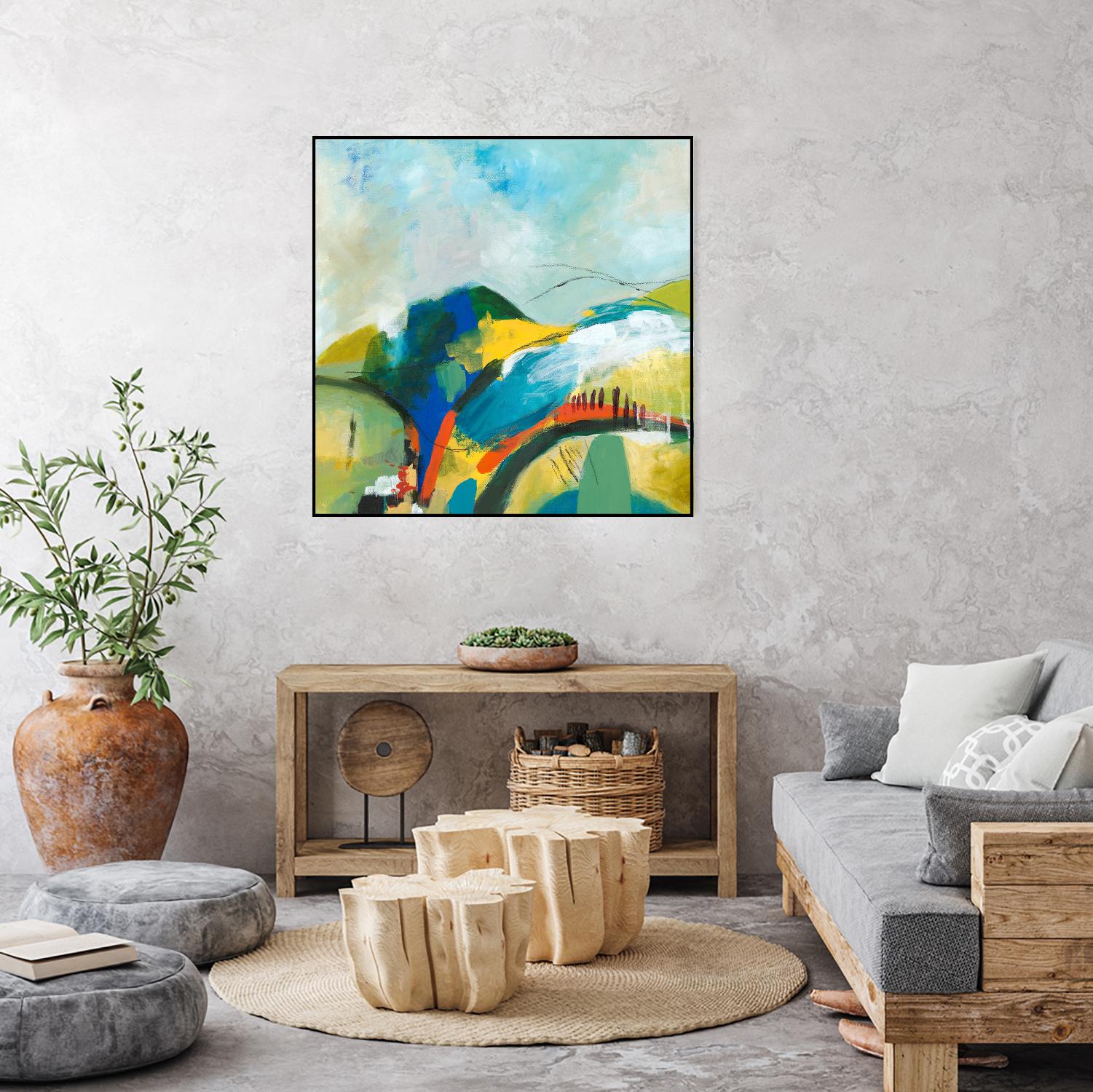 Alpine No. 1 by Jan Weiss on GIANT ART - multicolor landscapes; contemporary; abstracts