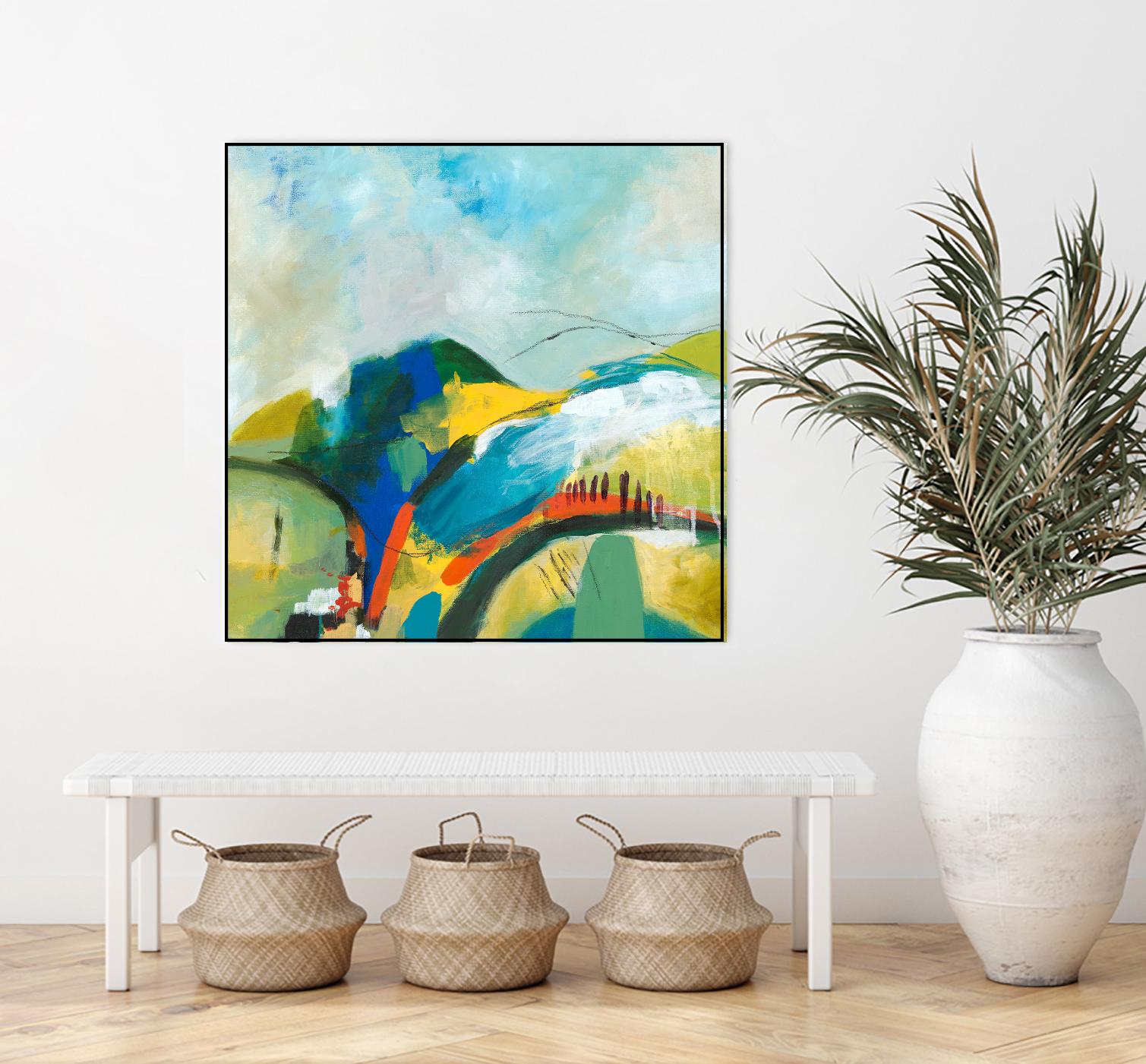 Alpine No. 1 by Jan Weiss on GIANT ART - multicolor landscapes; contemporary; abstracts