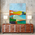 North Bay Hills by Jan Weiss on GIANT ART - multicolor landscapes; abstracts; contemporary