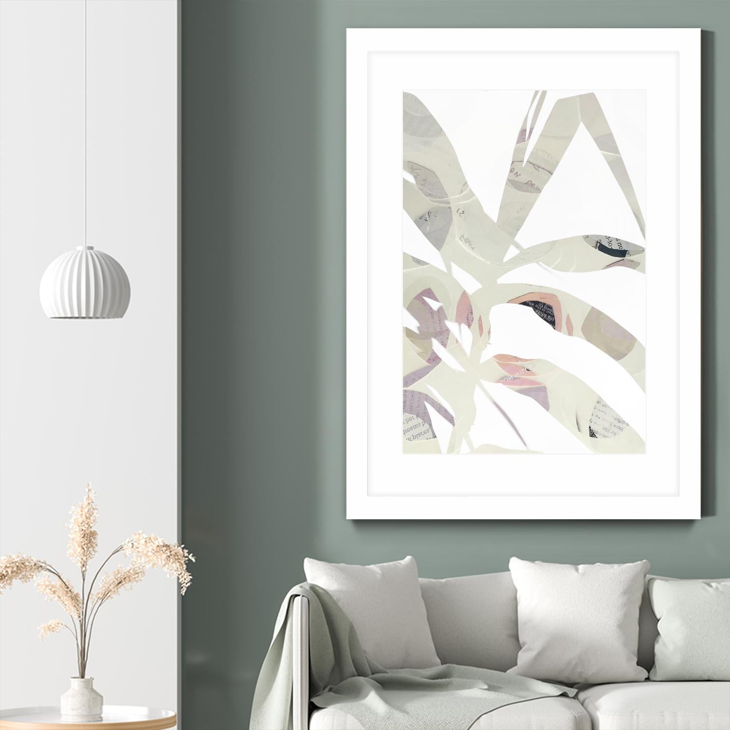 Inspired By Nature No. 2 by Lisa Zinna on GIANT ART - gray abstracts, floral/still life