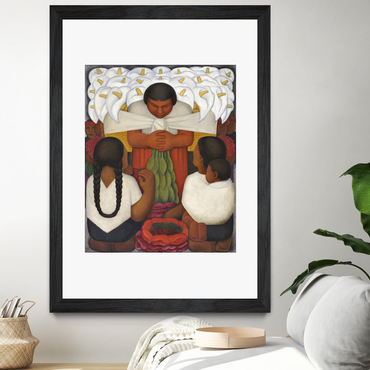 Flower Day, 1925 by Diego Rivera on GIANT ART - botanical