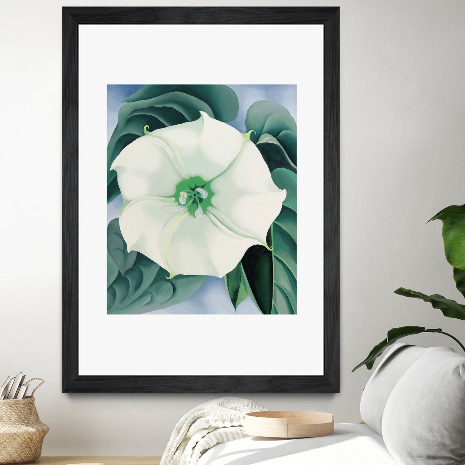 Jimson Weed white Flower, No. 1, 1032 by Georgia O'keeffe on GIANT ART - masters
