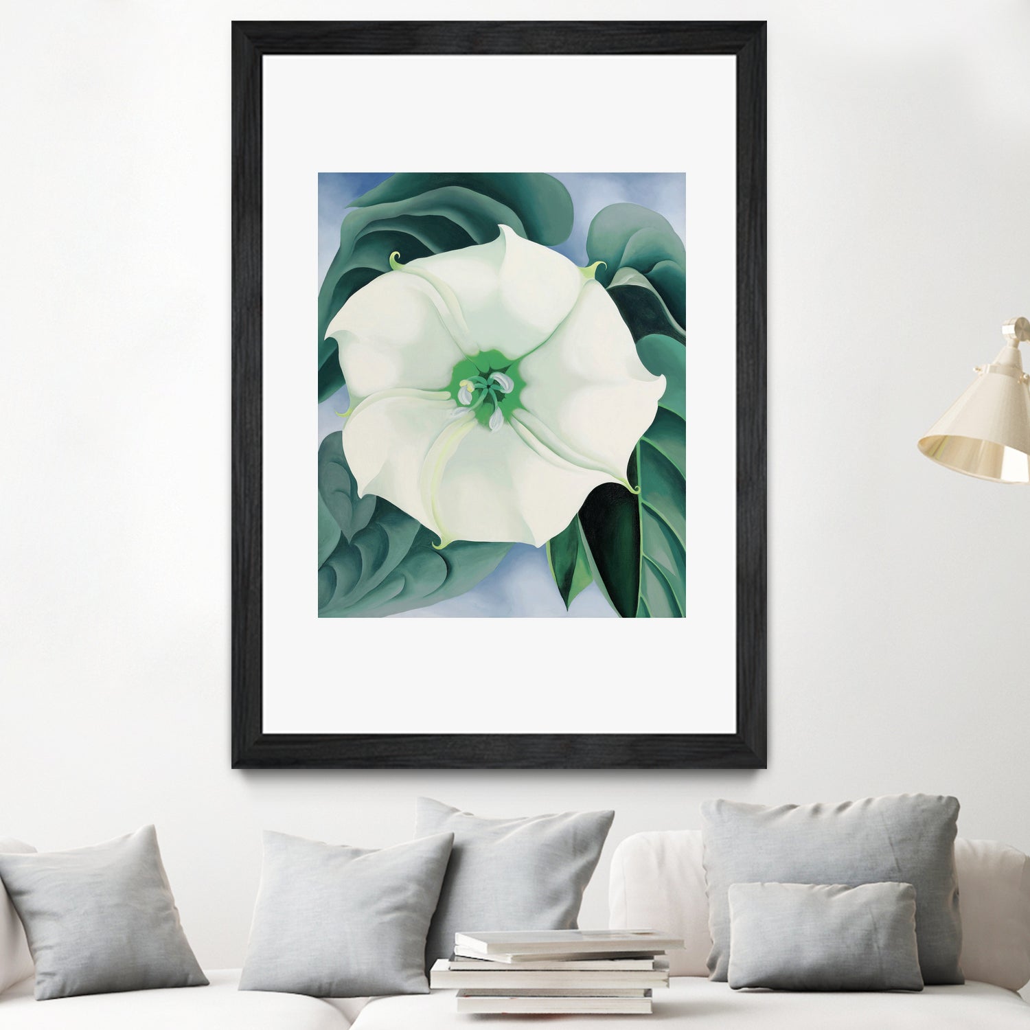 Jimson Weed white Flower, No. 1, 1032 by Georgia O'keeffe on GIANT ART - masters