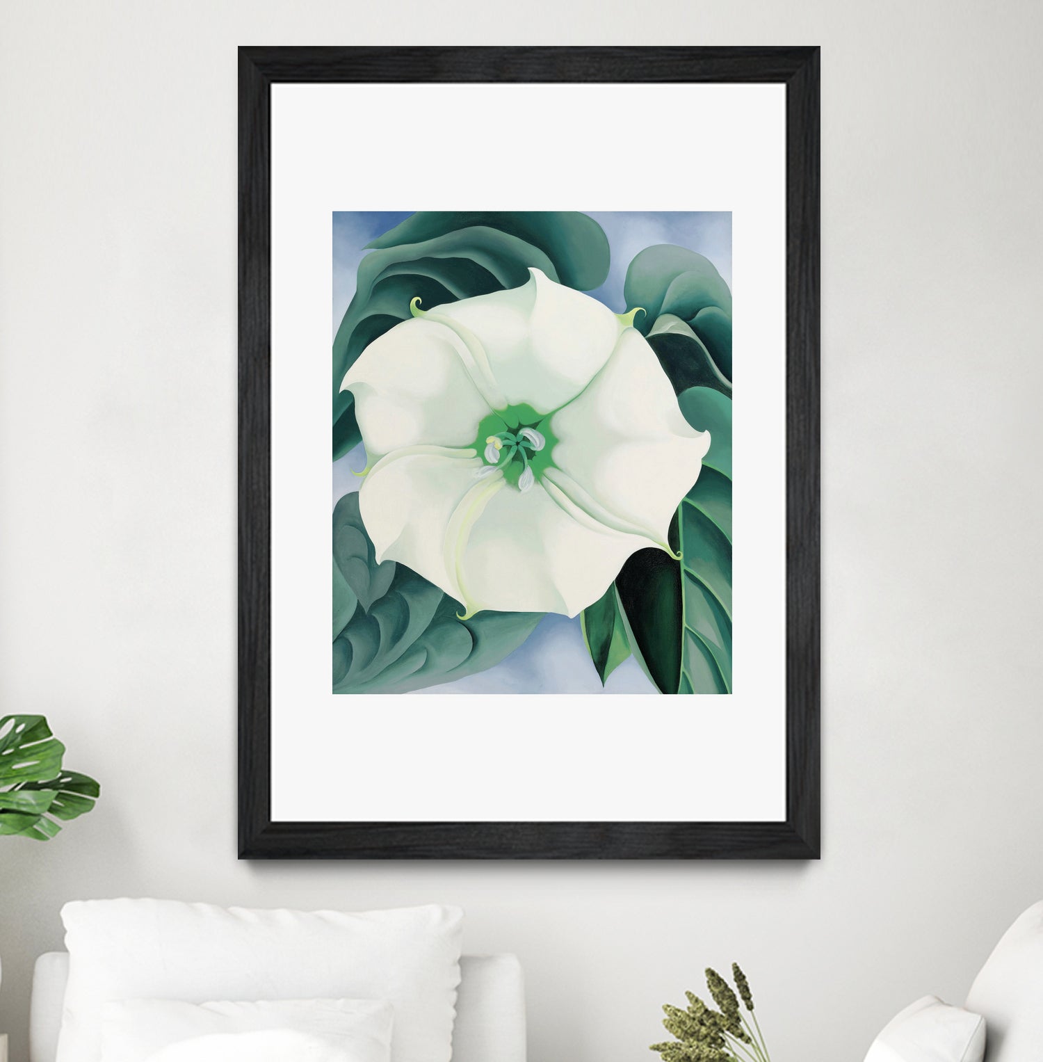 Jimson Weed white Flower, No. 1, 1032 by Georgia O'keeffe on GIANT ART - masters