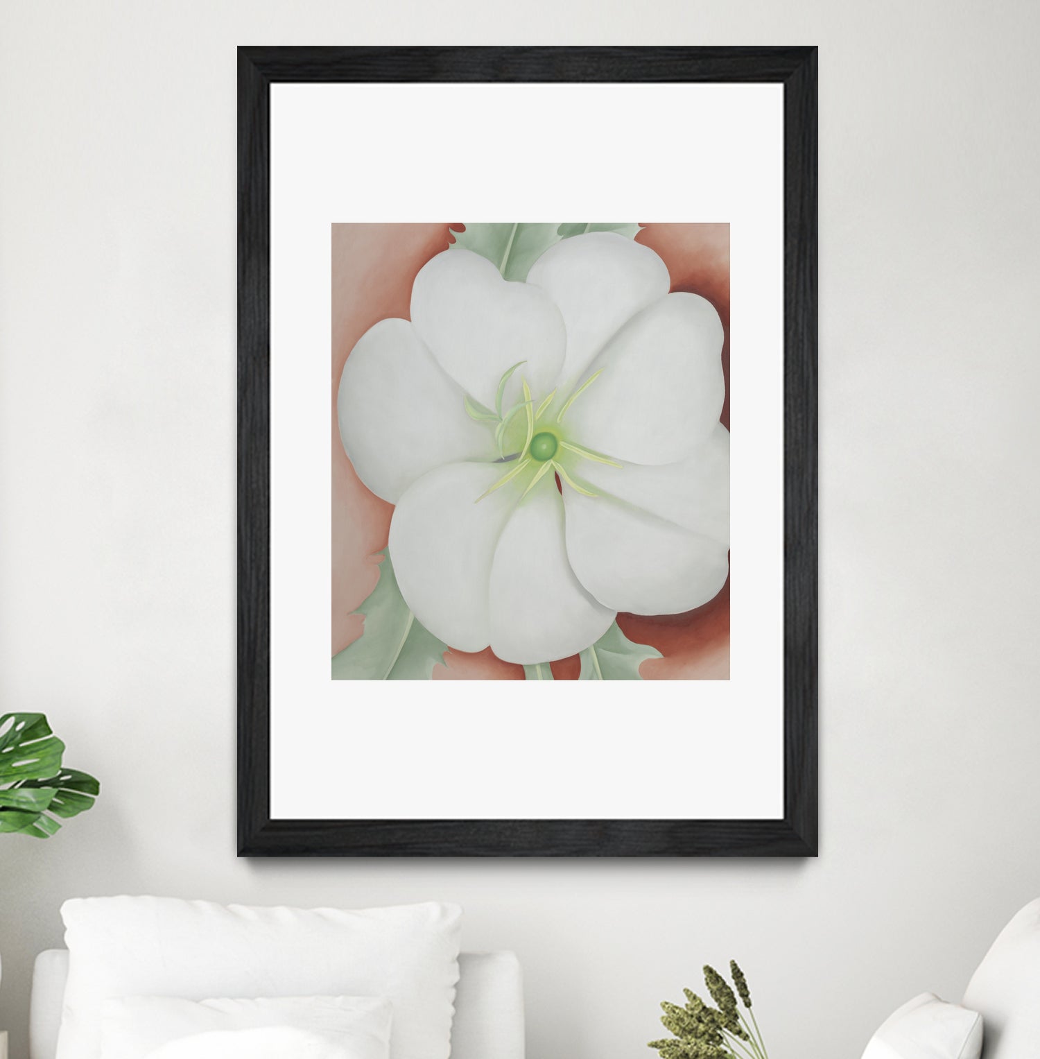 White Flower on Red Earth, No.1, 1943 by Georgia  O'keeffe on GIANT ART - botanical