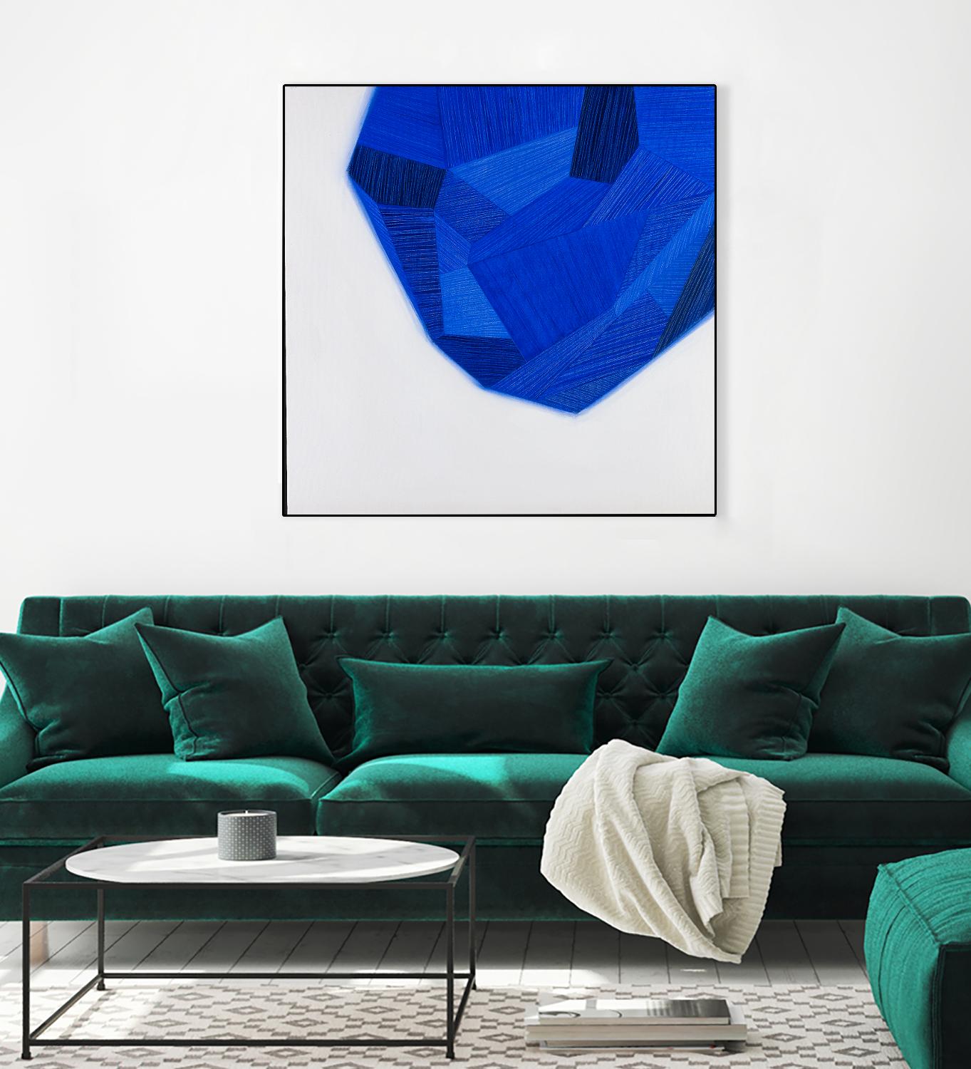 FACETS 1 by Marvin on GIANT ART - blue abstract