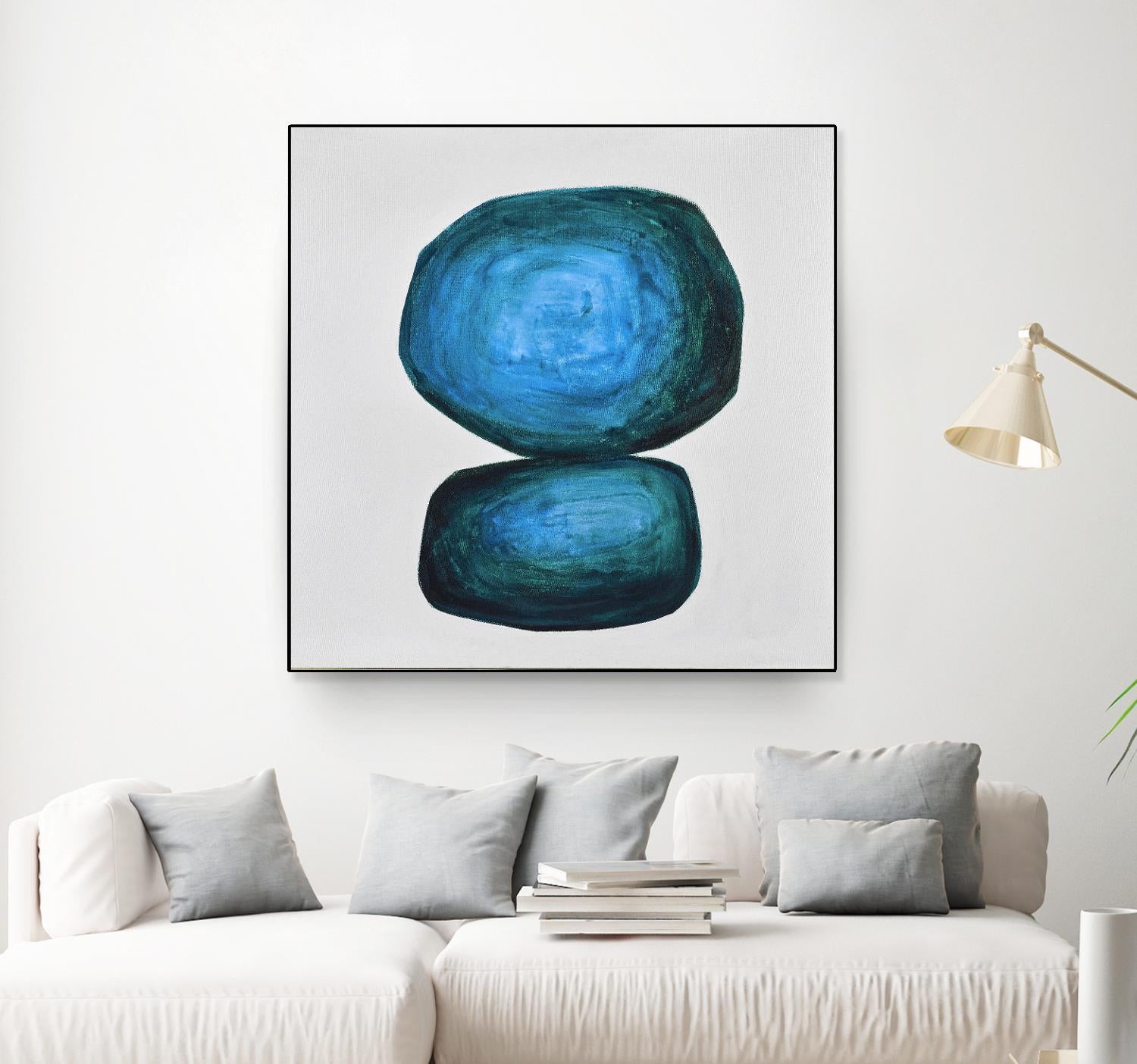 WEIGHTED by Marvin on GIANT ART - blue abstract