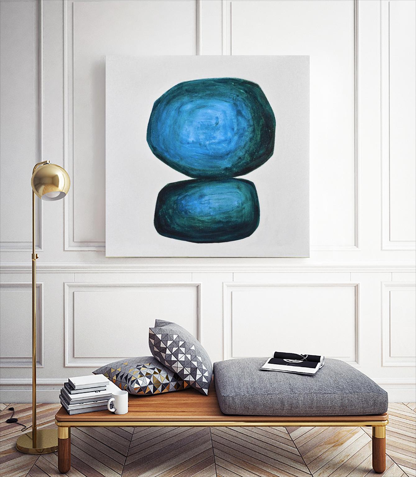 WEIGHTED by Marvin on GIANT ART - blue abstract