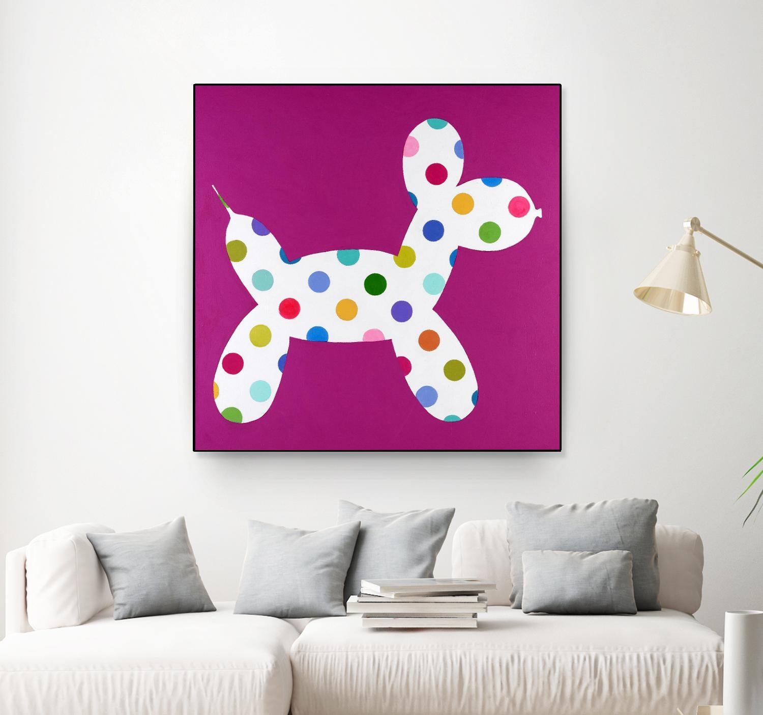 DOTTIE by Marvin on GIANT ART - blue abstract