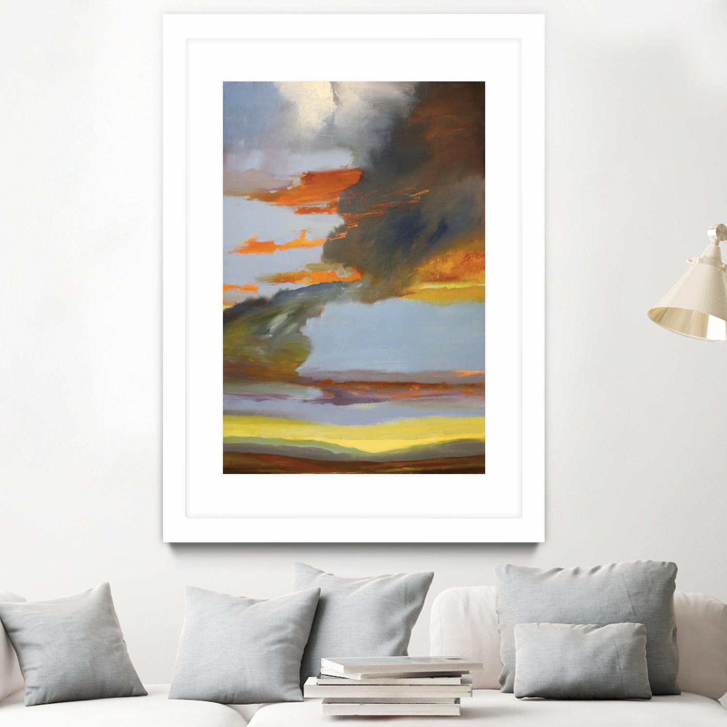 Sunset Path by Judith D'Agostino on GIANT ART - orange landscape