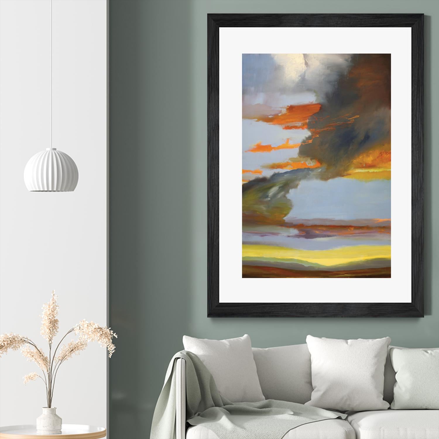 Sunset Path by Judith D'Agostino on GIANT ART - orange landscape