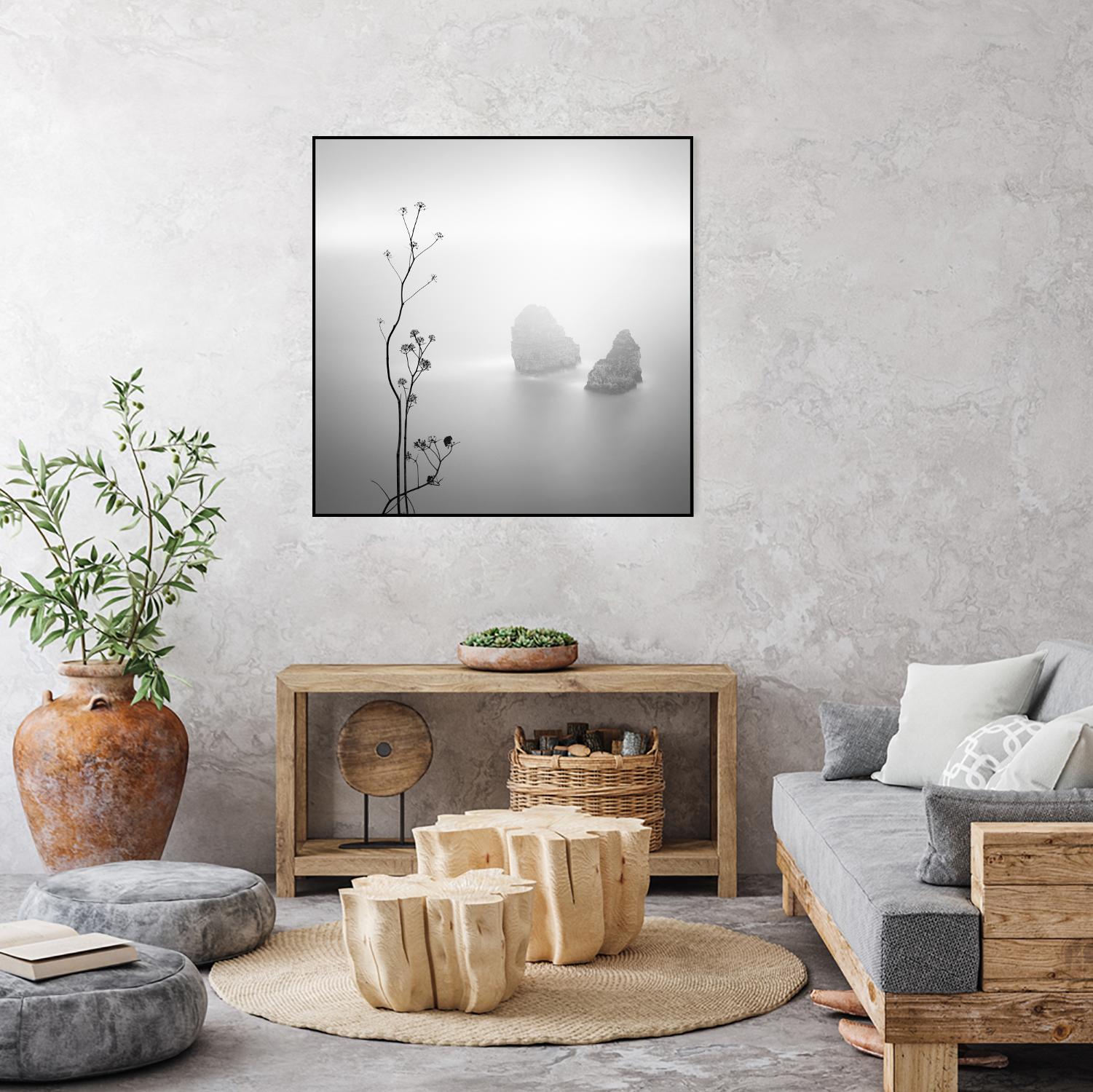 Misty Rocks by Alexandre Manuel on GIANT ART - grey landscape