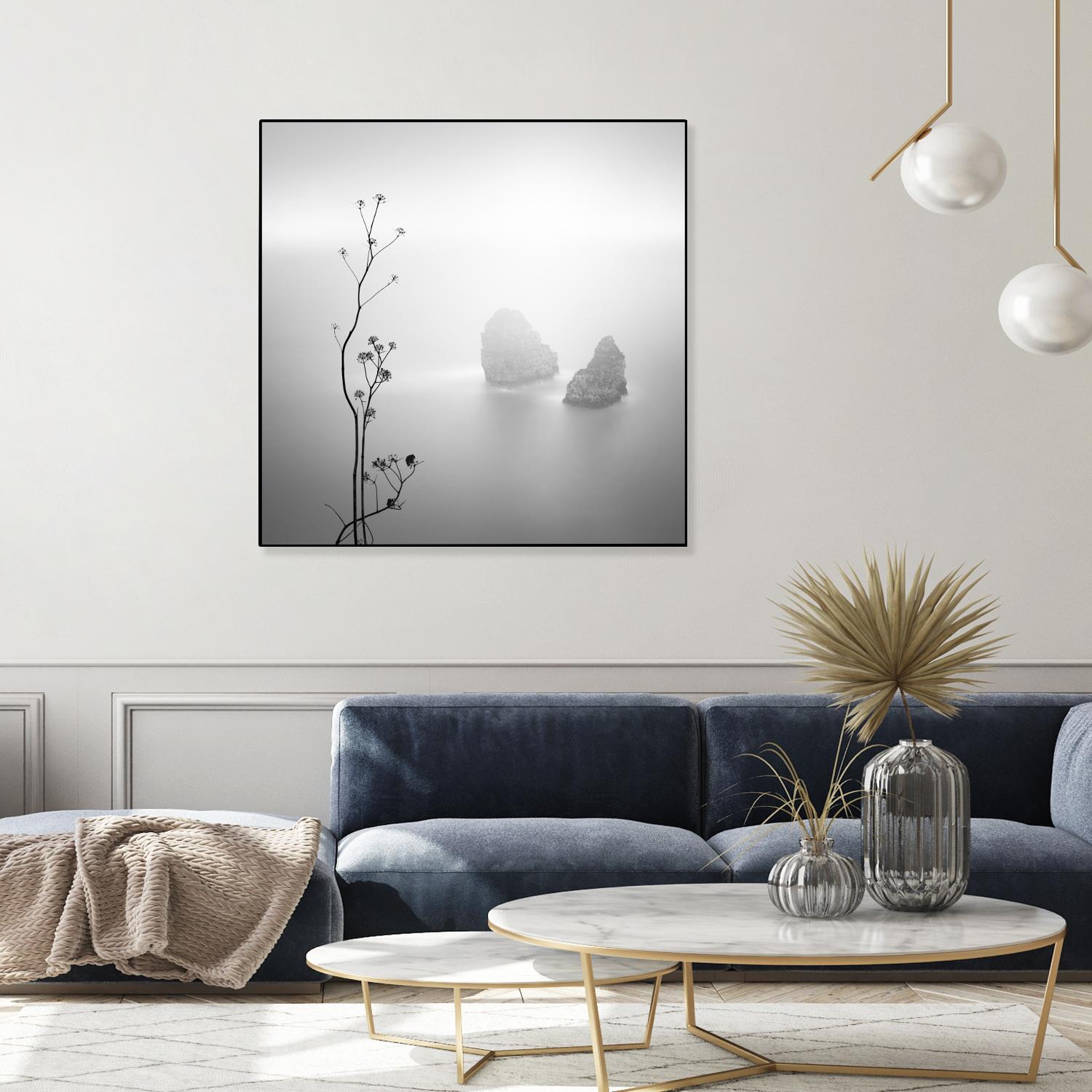 Misty Rocks by Alexandre Manuel on GIANT ART - grey landscape
