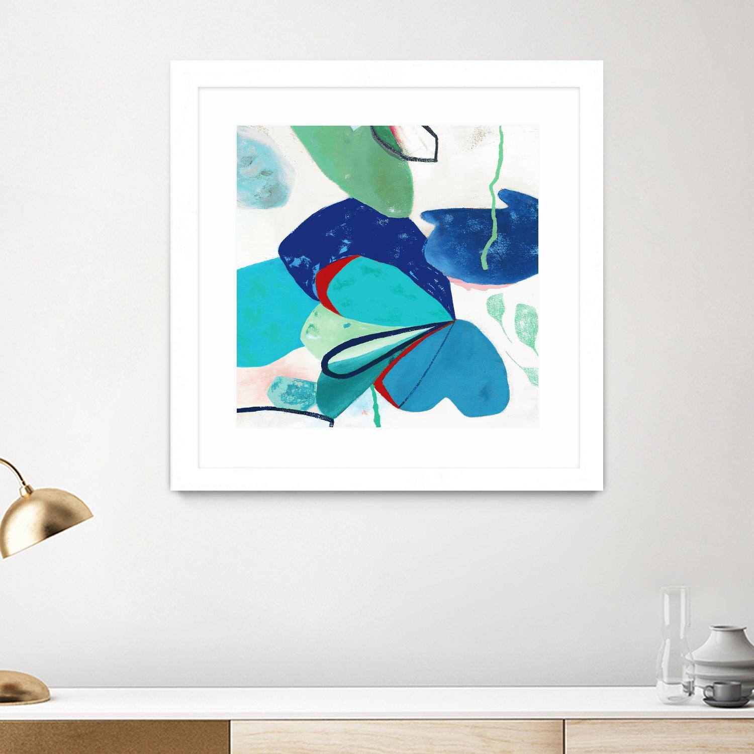 Aquatic Atmosphere II by Diana Rosa on GIANT ART - white abstract
