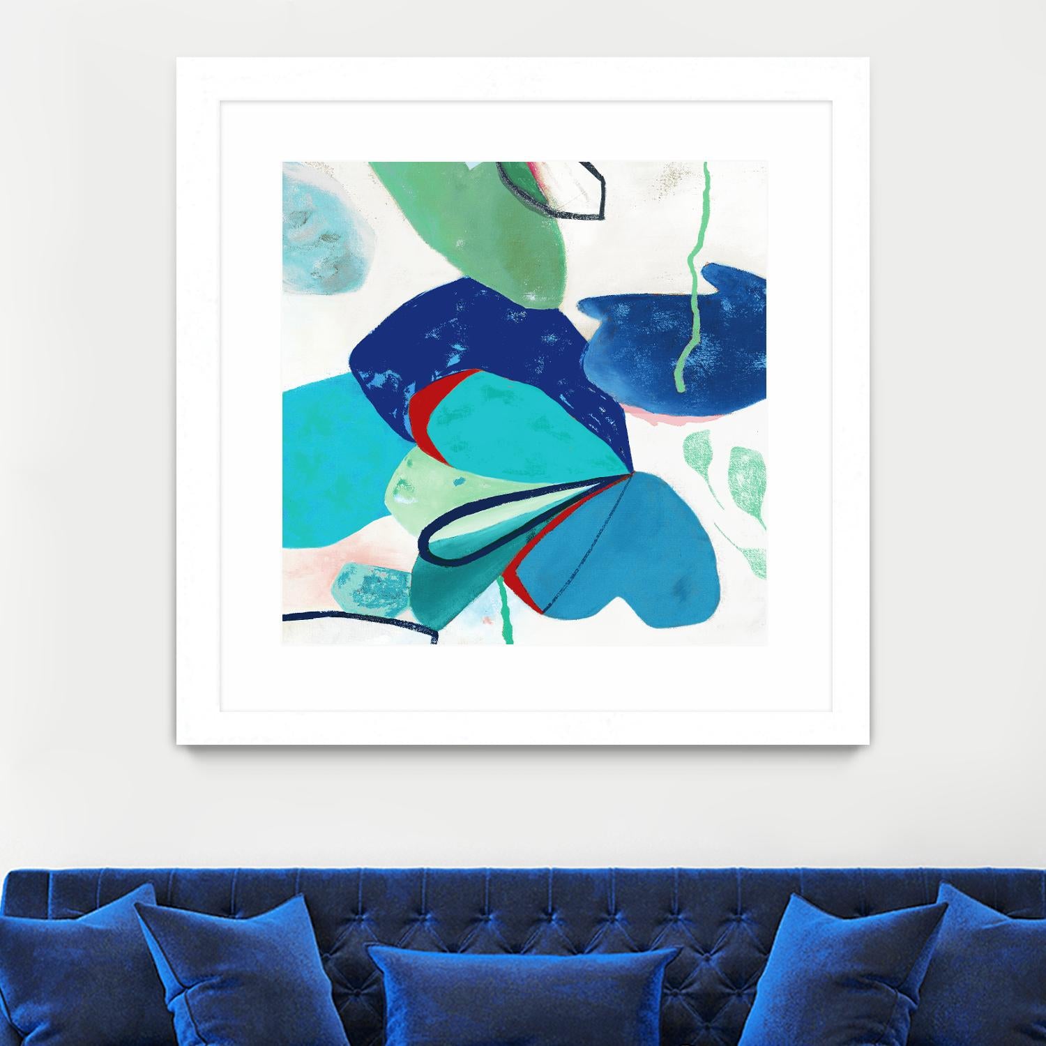 Aquatic Atmosphere II by Diana Rosa on GIANT ART - white abstract