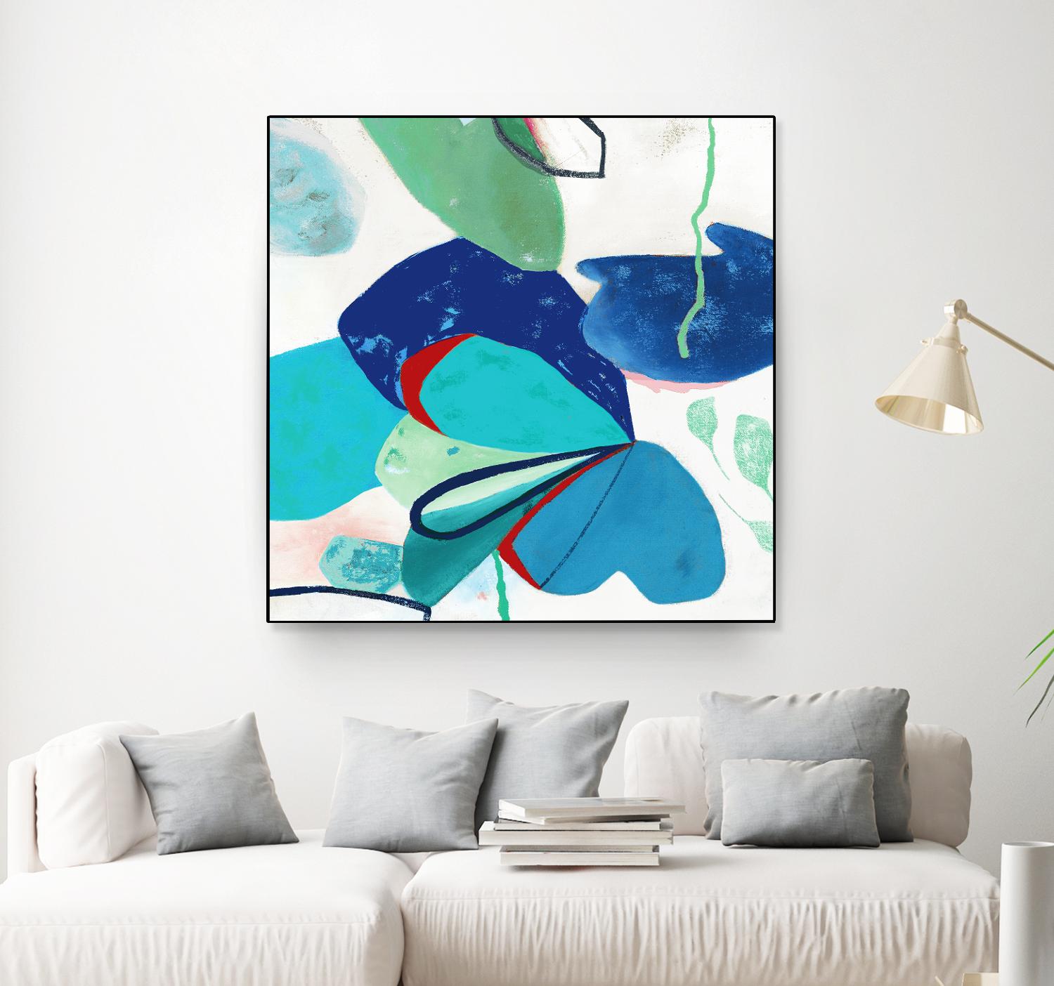 Aquatic Atmosphere II by Diana Rosa on GIANT ART - white abstract