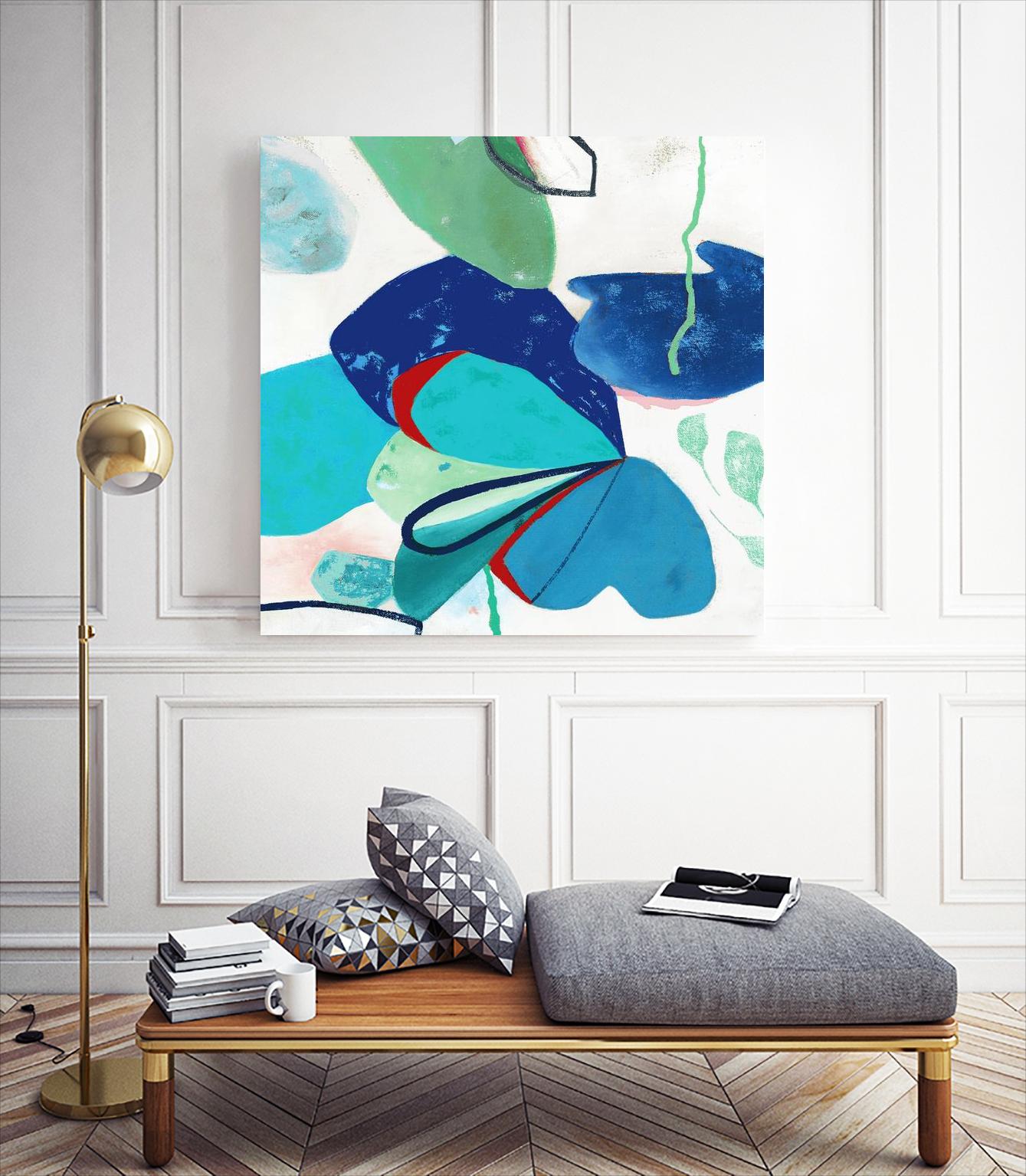 Aquatic Atmosphere II by Diana Rosa on GIANT ART - white abstract