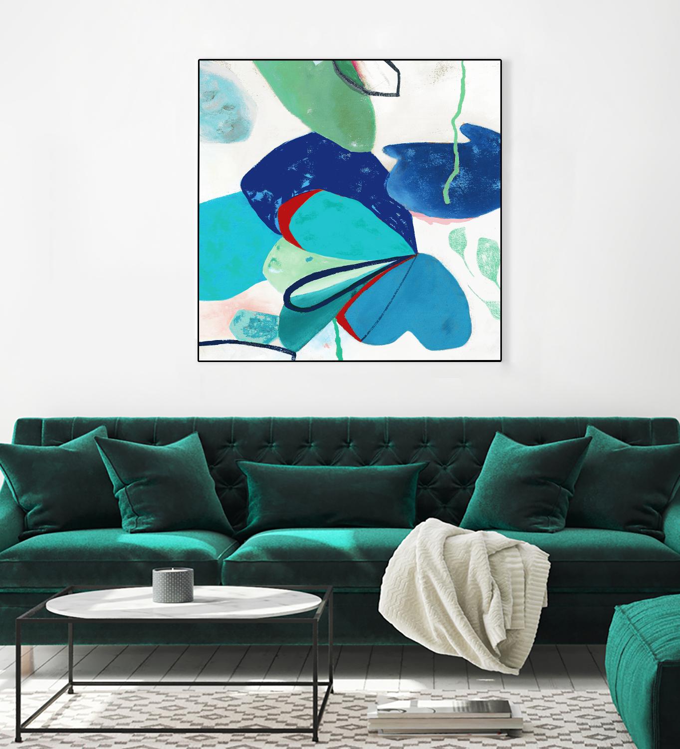 Aquatic Atmosphere II by Diana Rosa on GIANT ART - white abstract