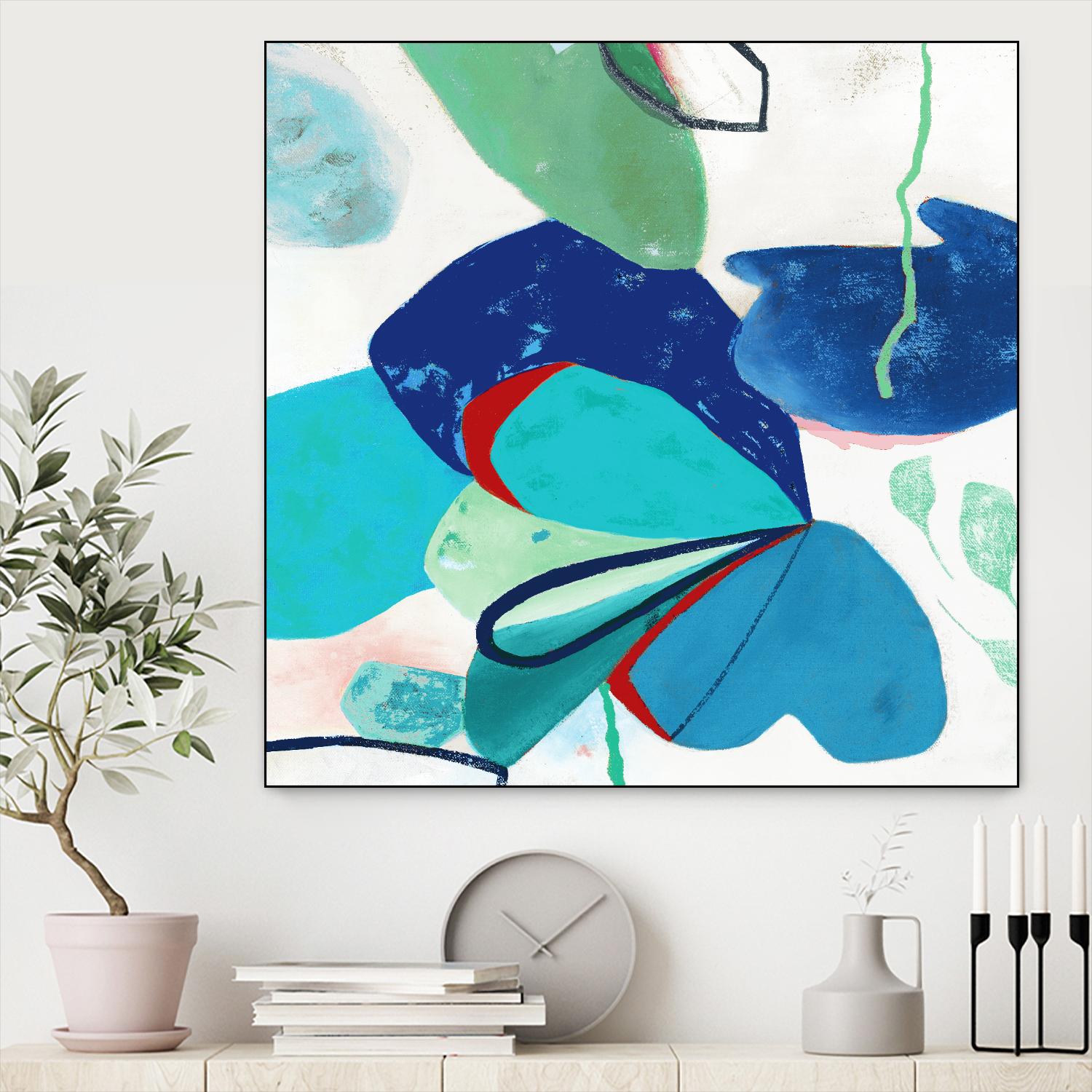 Aquatic Atmosphere II by Diana Rosa on GIANT ART - white abstract