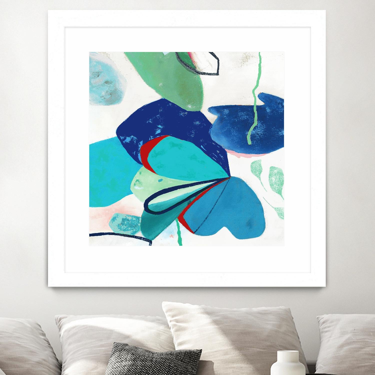 Aquatic Atmosphere II by Diana Rosa on GIANT ART - white abstract