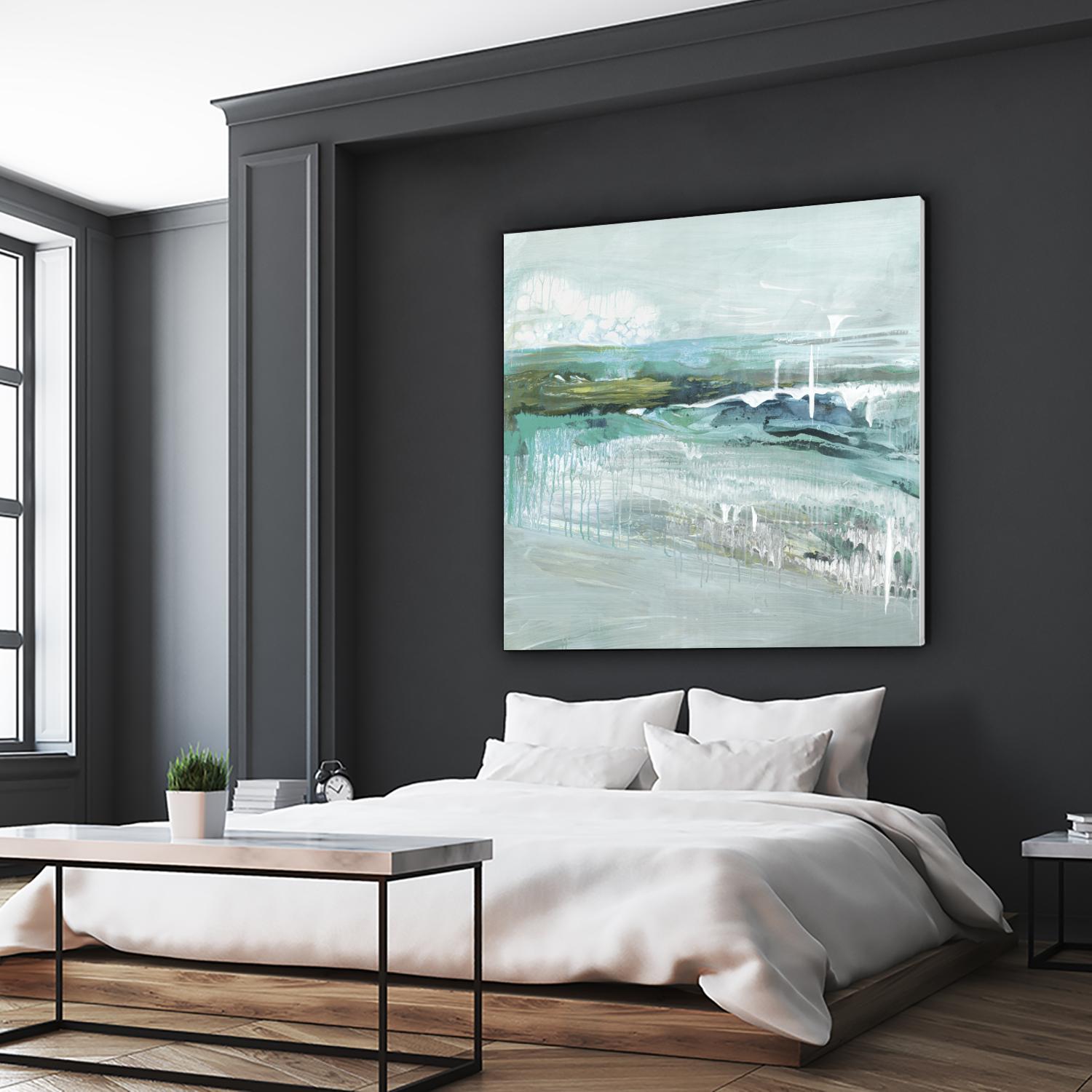 Beneath the Surface by Grace Rowman on GIANT ART - blue abstract