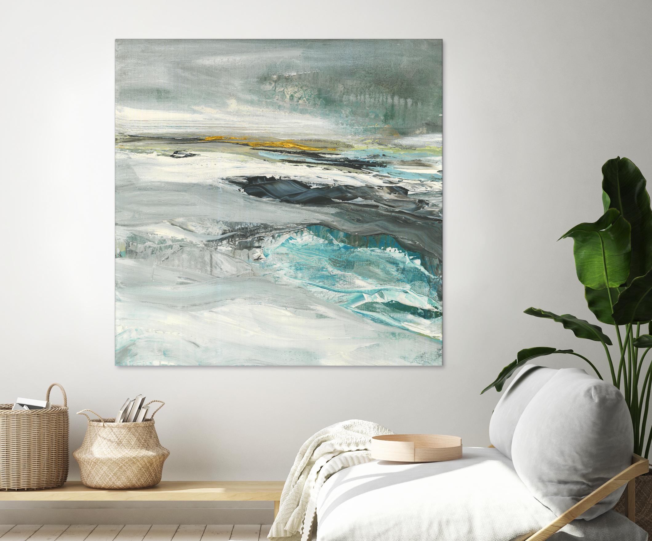 Ocen III by Beth ten Hove on GIANT ART - turquoise abstract