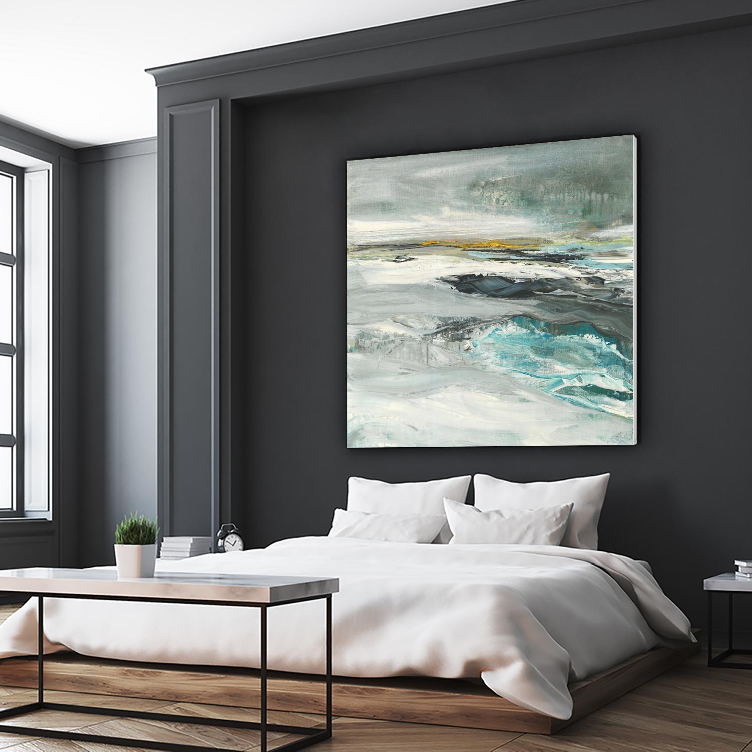 Ocen III by Beth ten Hove on GIANT ART - turquoise abstract