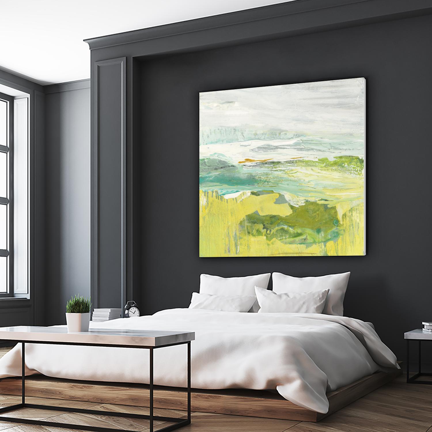From The Shore II by Grace Rowman on GIANT ART - yellow abstract